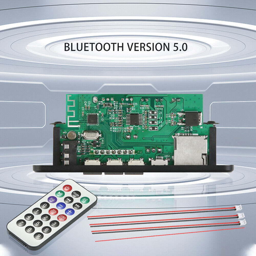 Car 40W Amplifier MP3 Decoder Board 12V Bluetooth-5.0 TF USB FM Radio Module Kit
