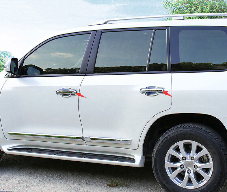 for Toyota for Land Cruiser LC200 2016-2021 8pcs Chrome ABS Door Handle Cover Trim