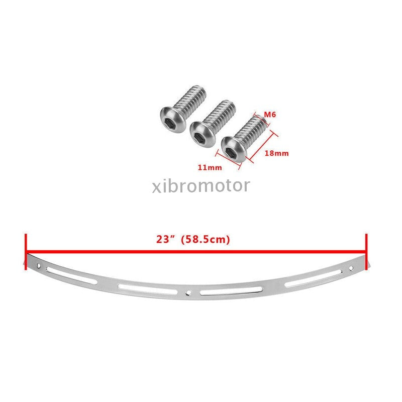 Chrome Slotted Batwing Fairing Windshield Trim for Harley Touring Glide 96-13