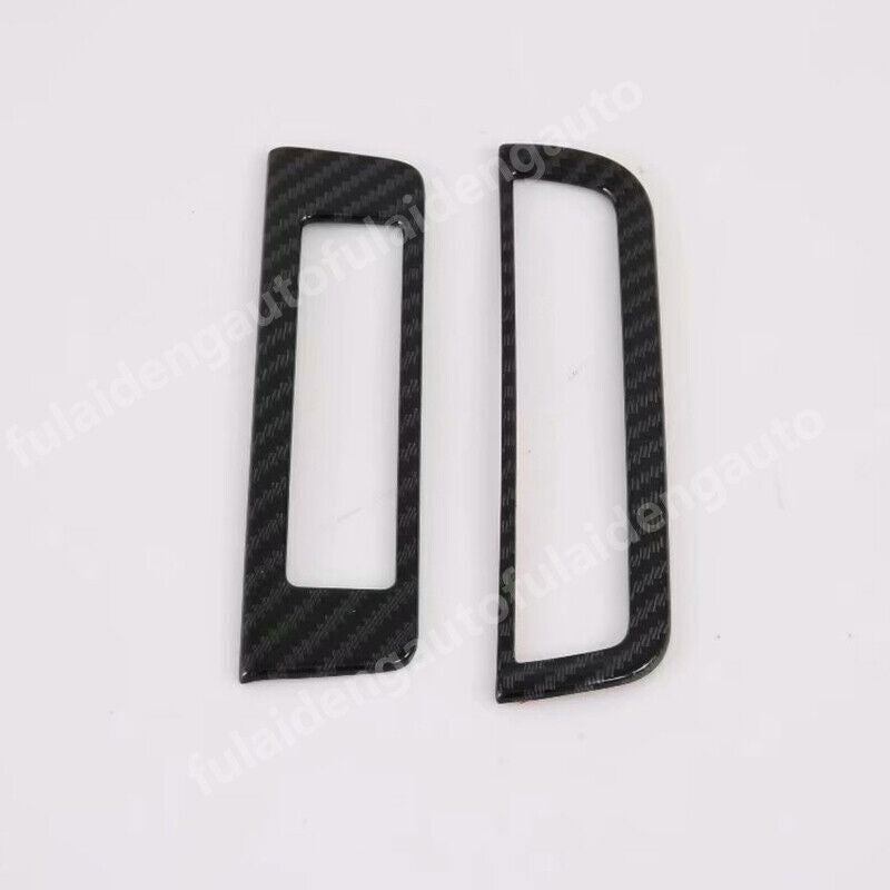 2P for Mazda 3 Axela 19-23 Carbon Fiber Look Headlight Switch Button Cover Trims