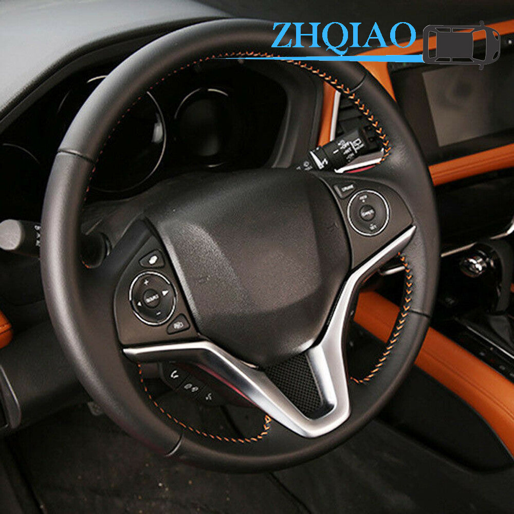 Chrome Steering Wheel Cover Trim Fits for Honda HR-V HRV Vezel 2016-2018