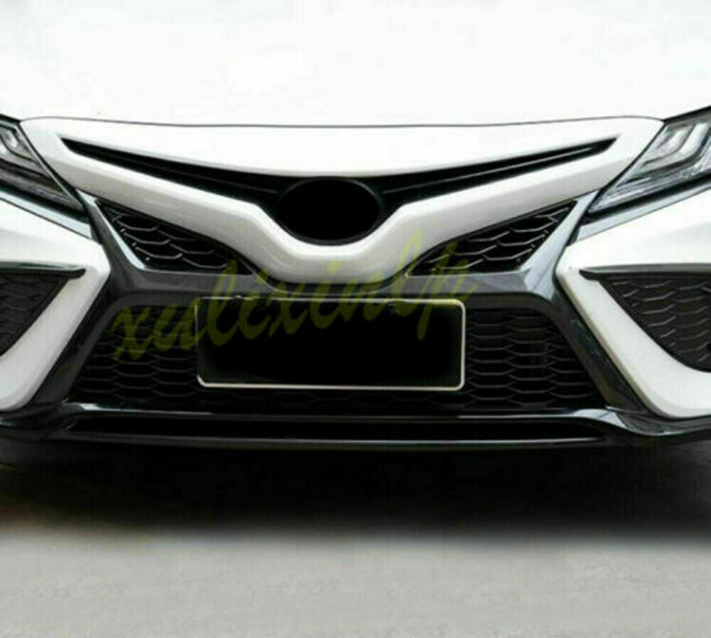 For 2021-2023 for Toyota for Camry SE XSE Front Bumper Molding Gloss Black Cover Trims
