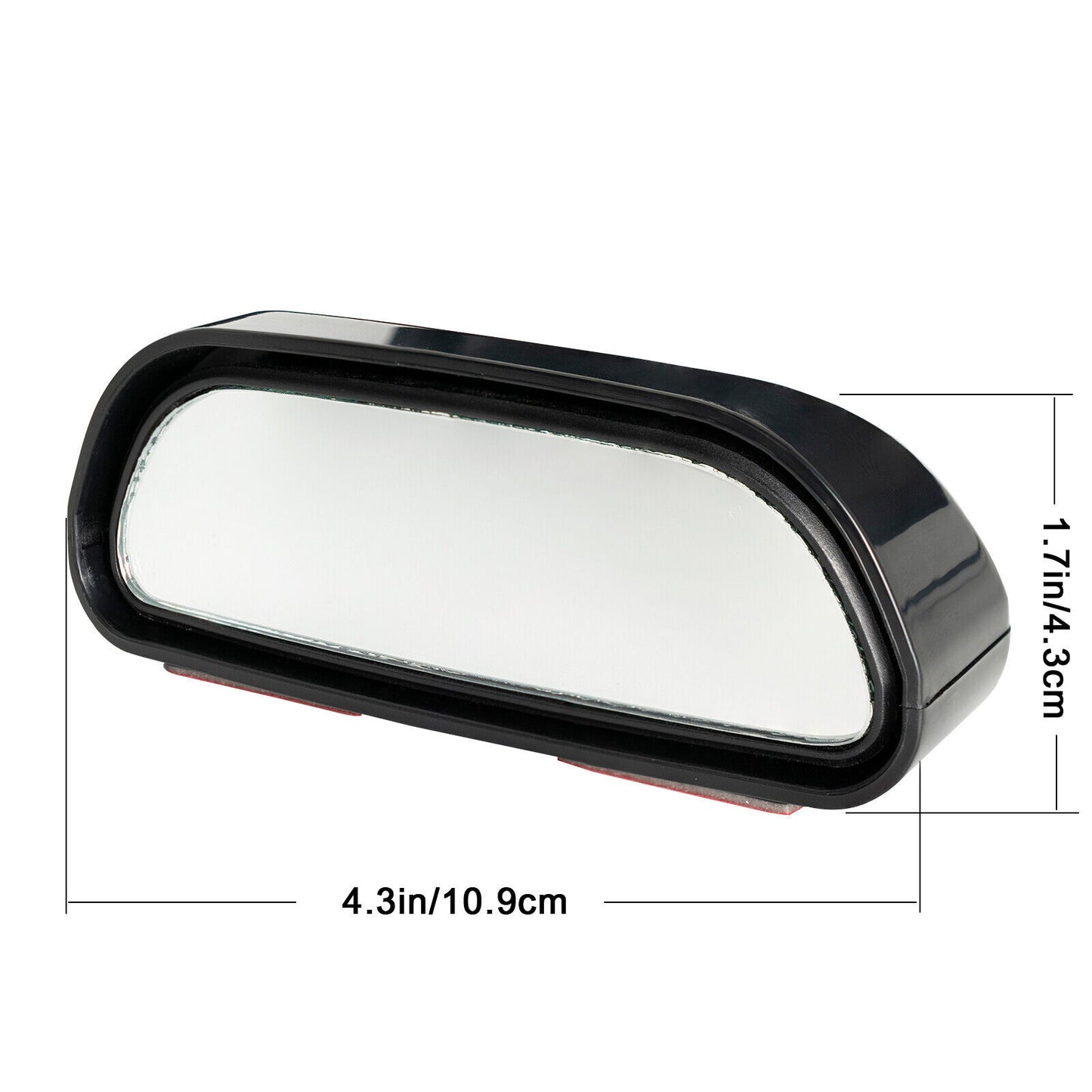 2x Panoramic Car Blind Spot Side Rear View Mirror Stick on 360 Wide Angle Tow
