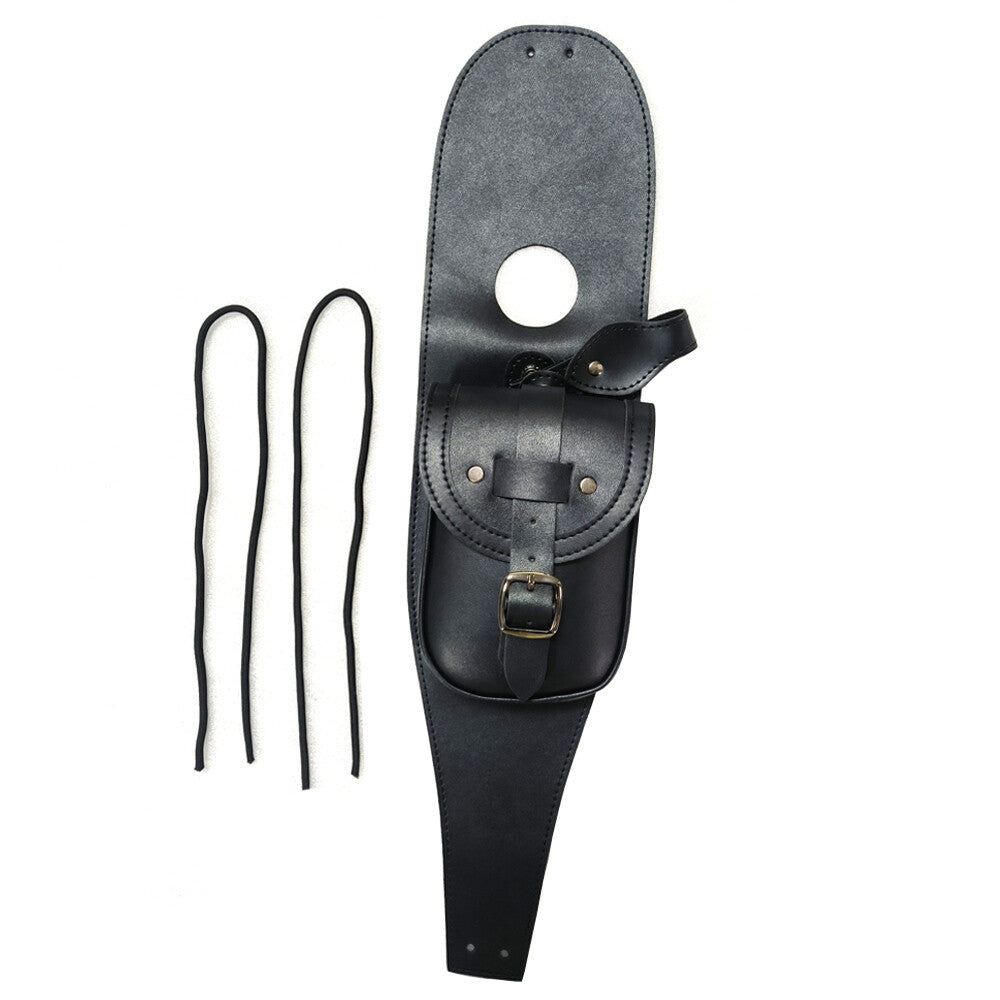 Black polyurethane synthetic leather fuel tank cover bag suitable for Harley Sportster XL1200 883- n