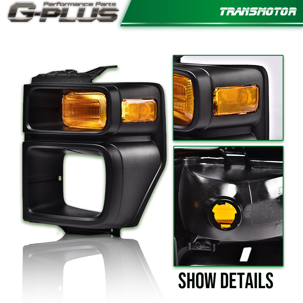 Fits 08-14 for E150 E250 E350 Sealed Beam Headlamp with Parking Light Driver - v