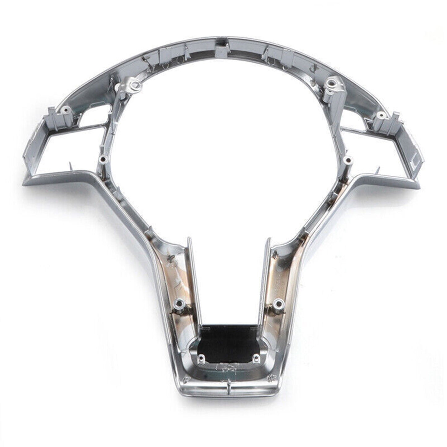 Fit for Mercedes-Benz W204 W207 W212 C-Class Silver Chrome Steering Wheel Trim Cover