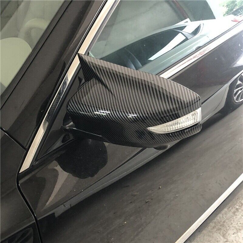 for Nissan Maxima 2016-2018 2020 21 Carbon Fiber ABS Rear View Mirror Cover Trim