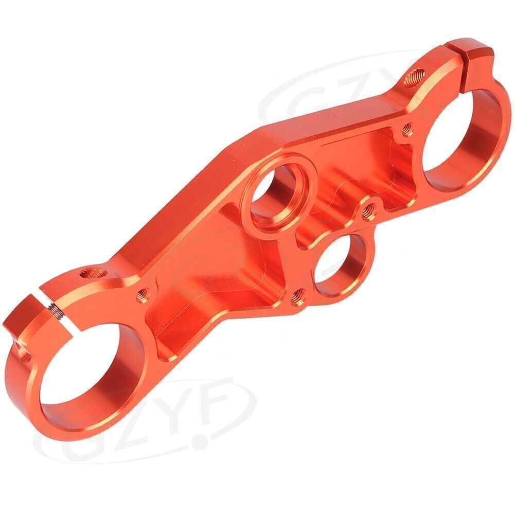 Orange Upper Front Triple Tree End Top Clamp for Suzuki GSXR600 750 GSXR1000 Q