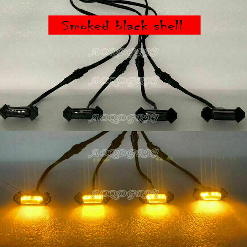 for Mitsubishi Pajero V97 93 smoke Style Front Grill LED Marker Light Kit