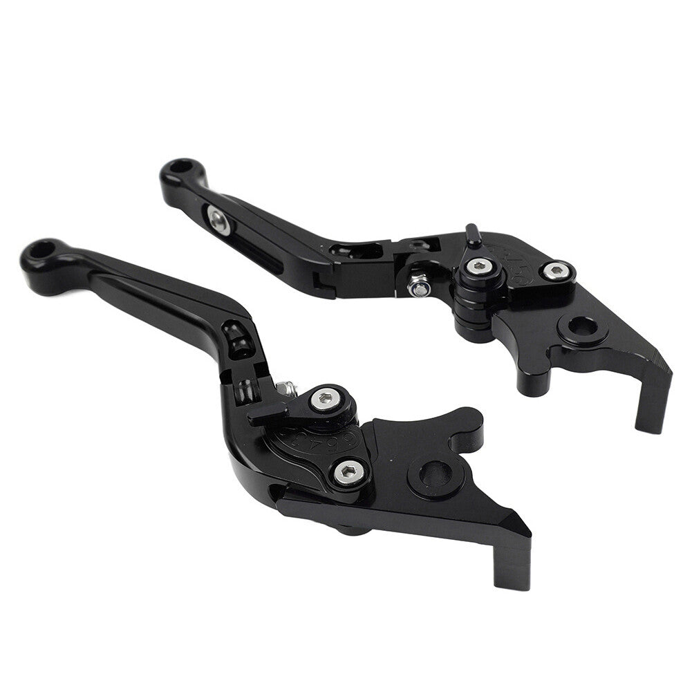 CNC Folding Extendable Brake Clutch Levers for Suzuki GSXR600 GSR750 Black Q