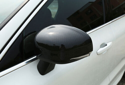 Carbon Fiber pattern Rearview Side Mirrors Cover Trims for Volvo XC90 2016-2024