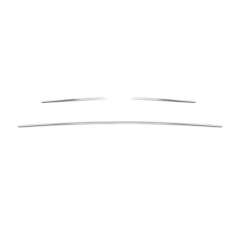 Front Center Mesh Grille Grill for Lincoln MKC 2019 Silver Strip Trim Titanium