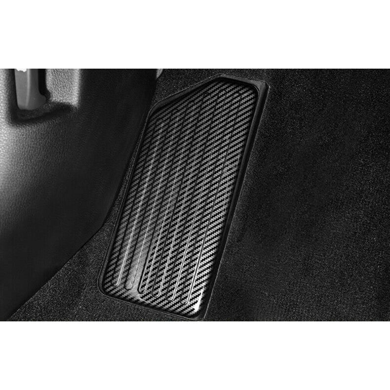 for Kia K5 2021-2023 Carbon Fiber Car Left Side Foot Rest Pedal Panel Cover Trim