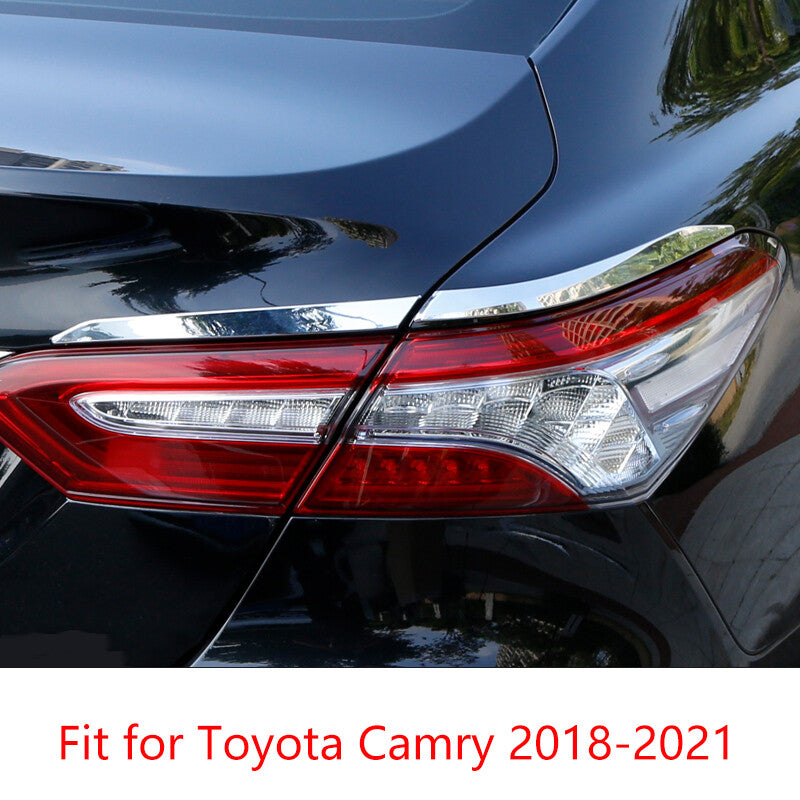 for Toyota for Camry 2018-2023 Chrome ABS Rear Tail Light Molding Strip Trim Kit 4x