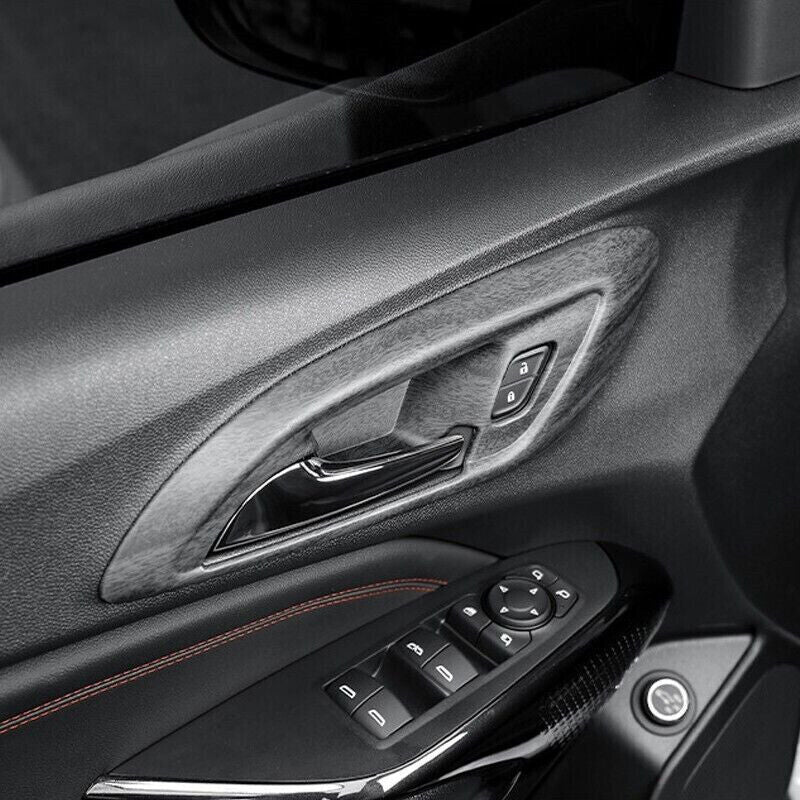 Wood Grain Inner Door Handle Bowl Cover Trim for Chevrolet Trax 2023 2024 2025
