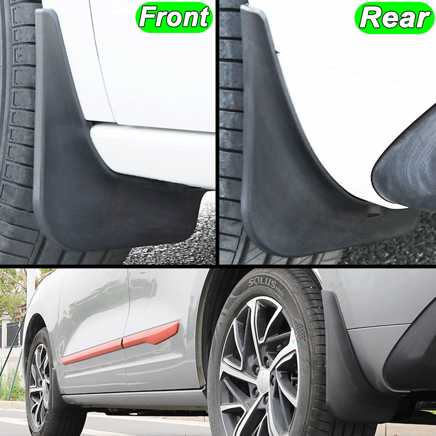 4pcs Front Rear Mud Flaps Splash Guards Mudflaps for Haval Jolion 2021 Mudguards Q