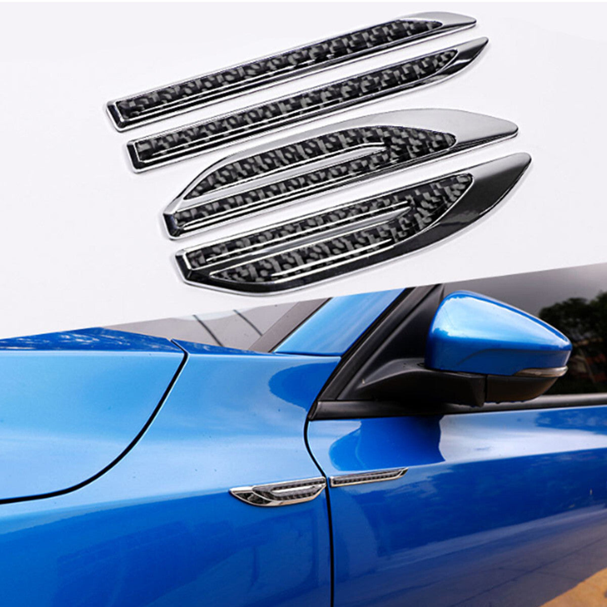 Car Side Door Body Fender Stickers Dagger Emblem Decals Rustproof Fit For Truck