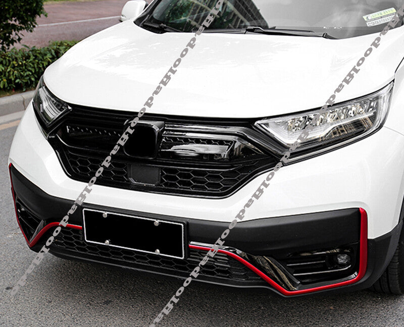 Front Grille Grilles Moulding Cover Trim for Honda CR-V 2020-2022 Glossy Black