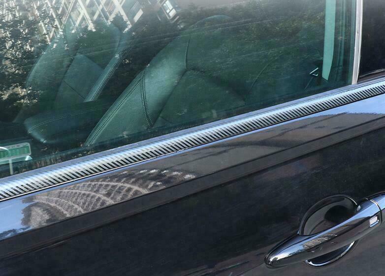 4Pc For 2019-2024 for Nissan Altima Carbon Look Steel Window Bottom Strip Cover Trim