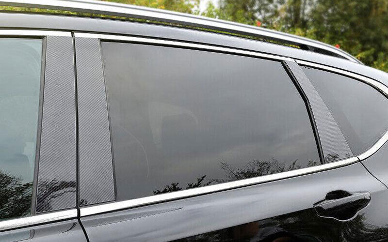 for Honda CR-V 17-2021 Carbon Fiber Pillar Posts Door Window Molding Strip Trims