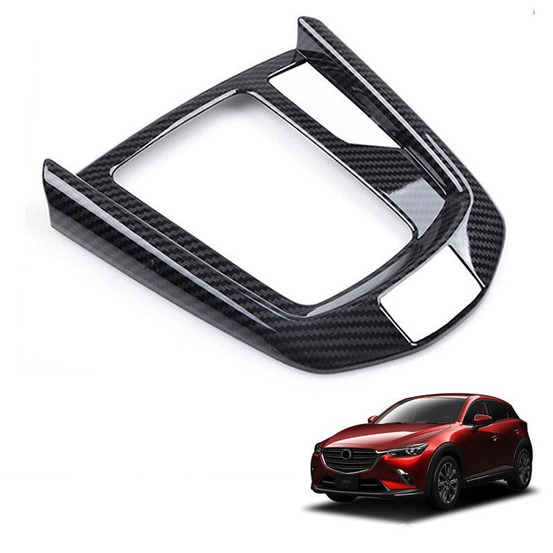 RHD Carbon Fiber Gear Shift Panel Cover For 2015-2024 for Mazda 2 Accessories Parts