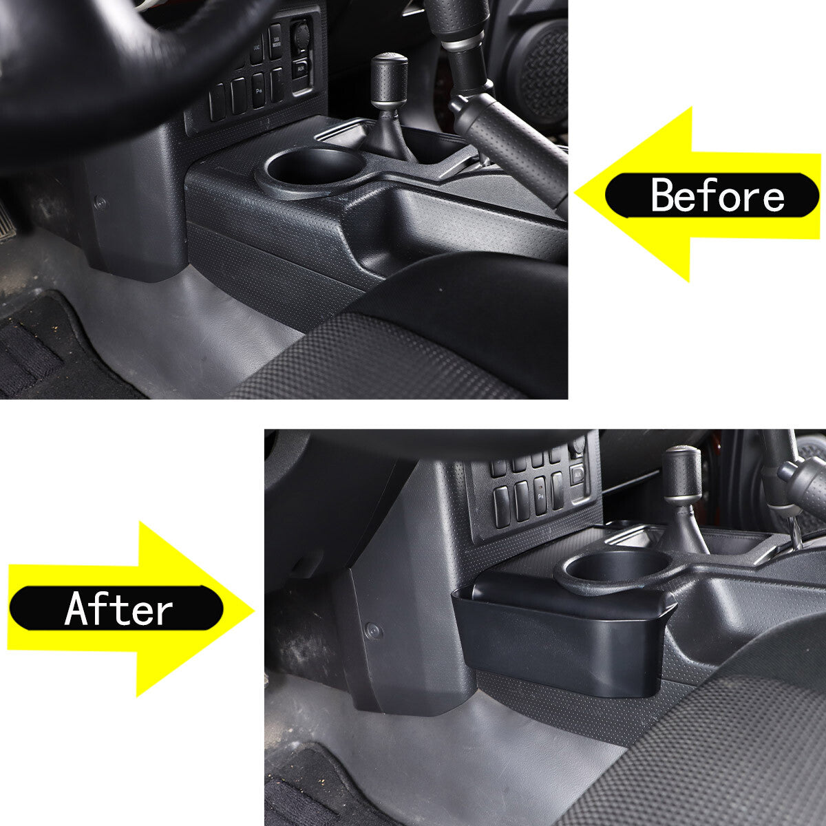 Center Console Gear Shifter/Cupholder Cover Trim for Corvette C8 2020-2024- v
