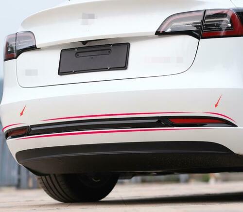for Tesla Model 3 2017-2022 Gloss Black Rear bumper Fog Light Frame cover Trim