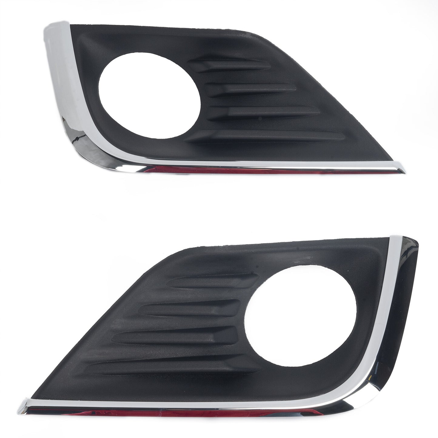 Pair of Fog Light Bezel Covers with for CHRome Trim for 2016 - 2018 for Altima - v