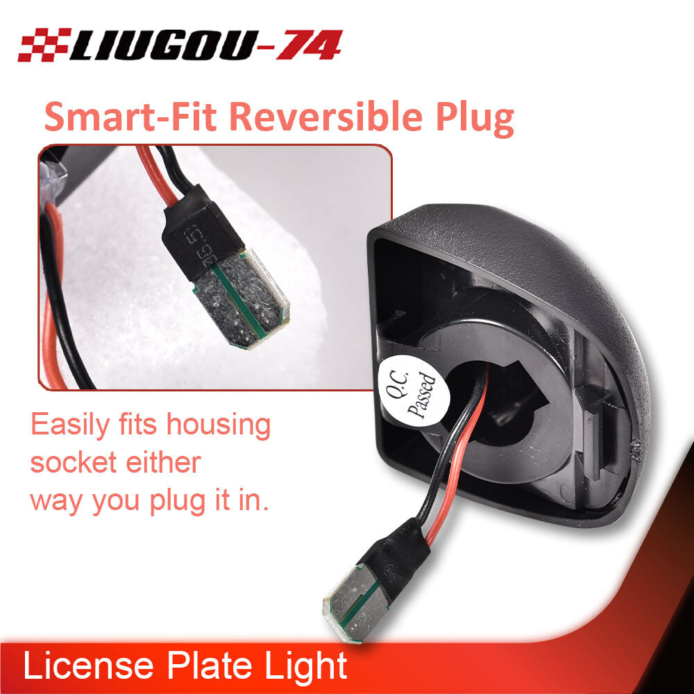 LED license plate light housing suitable for 1999 - 2013 for GMC for Sierra 1500 2500HD 3500HD