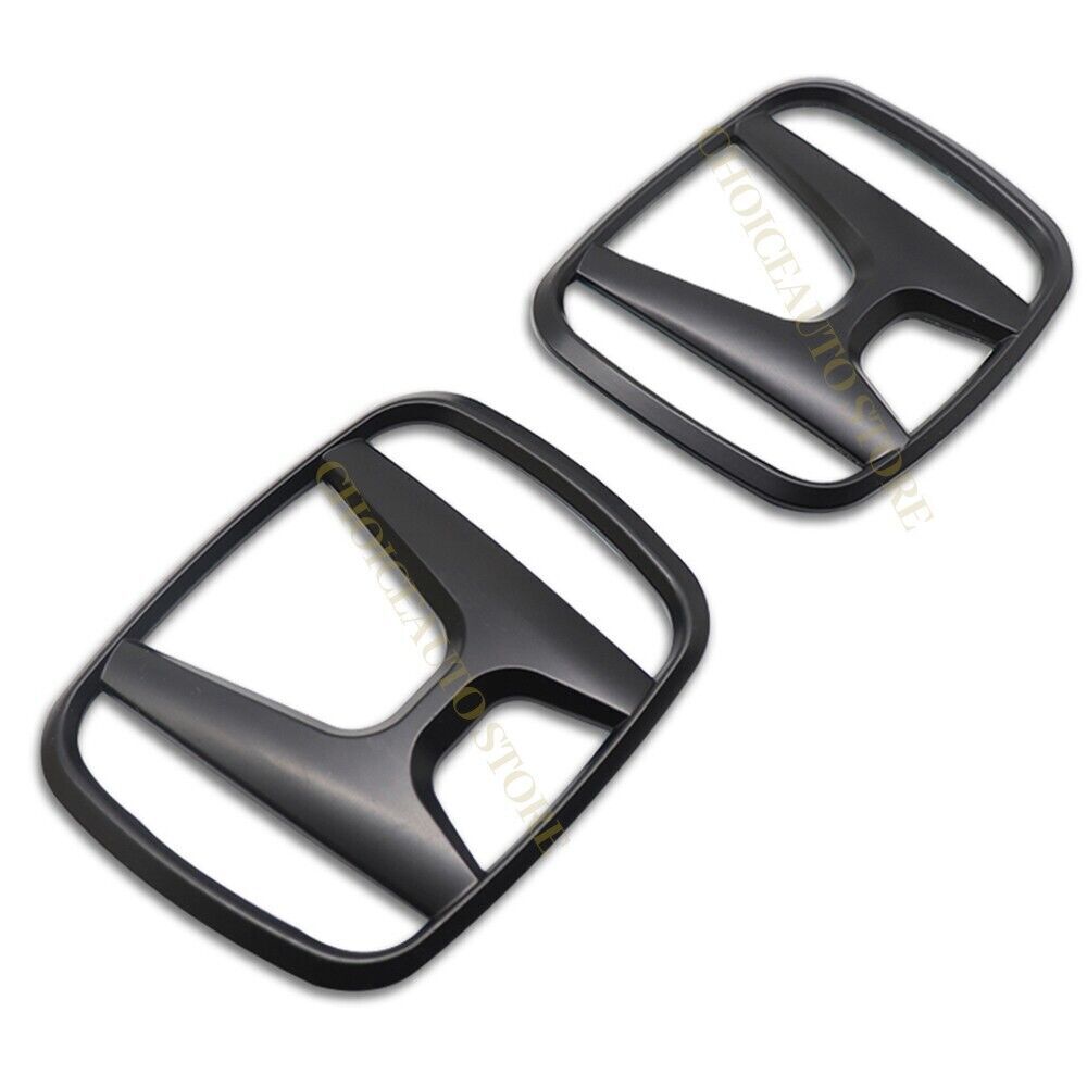 FRONTREAR Badge Stickers Decals, Black Badges for H+Civic FC 2016-2021