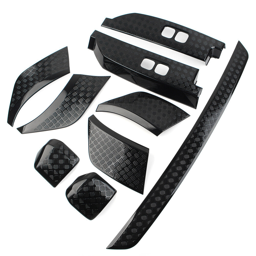 for Land Rover for Defender 90 110 2020-2023 Bright Black Side Moulding Body Kits 9x