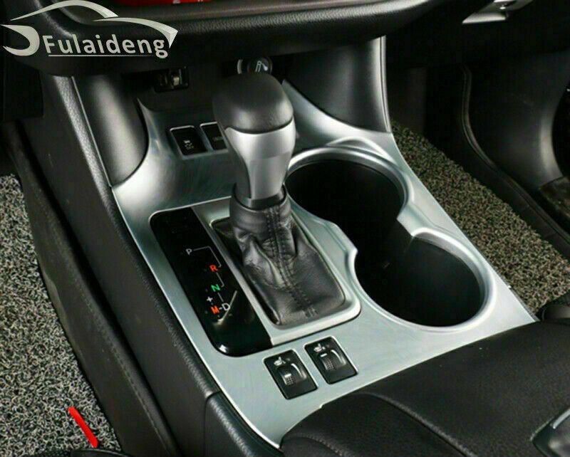 Silver Gear Shift Box Cup Holder Panel Cover Trim for Toyota Highlander 2015-19