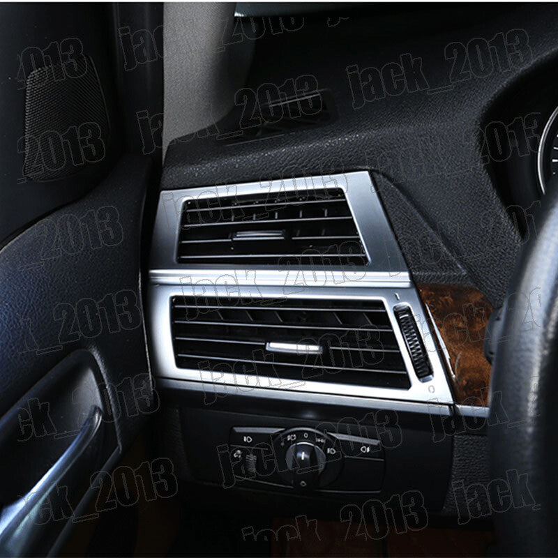 for BMW X5 E70 07-13 X6 e71 08-14 2PC Steel Front Side Air Vent Frame Cover Trim