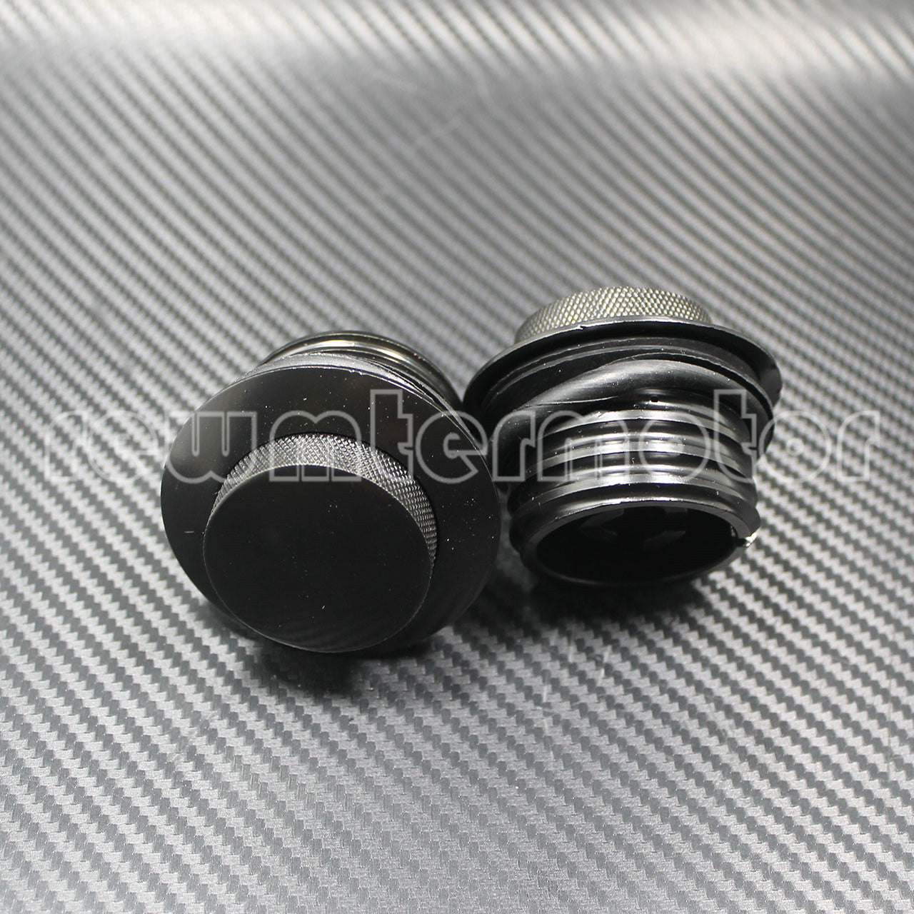2pcs Motorcycle Vented Screw-in Fuel Tank Gas Cap Fit for Harley Dyna 1982-up Q