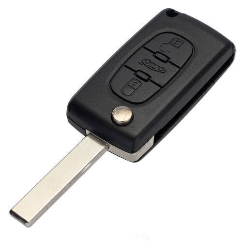 3 Button Flip Remote Key Fob Case Shell Cover for Peugeot 207 307 407 SW 308 Q