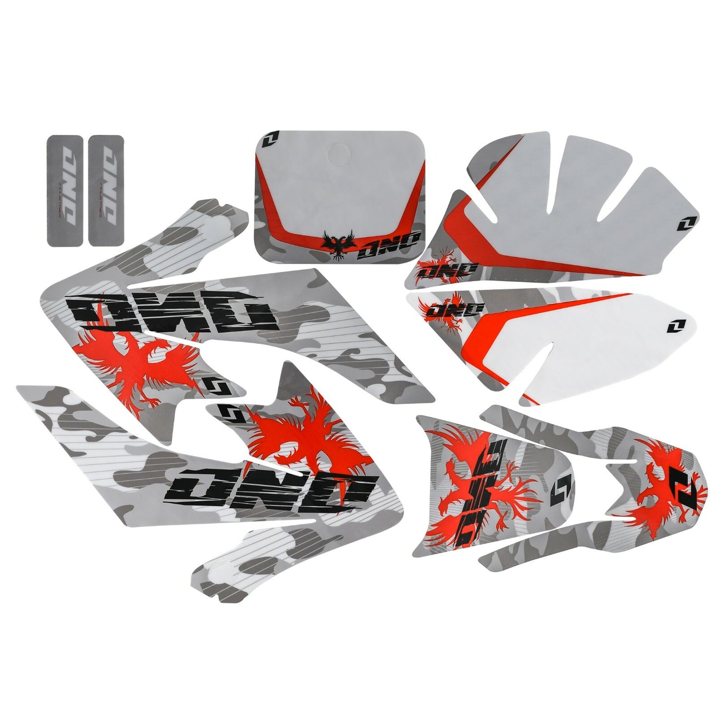 Graphic Decal Sticker Kit for 110cc and 125cc Dirt Pit Bikes and for Honda CRF50 Motorcycles