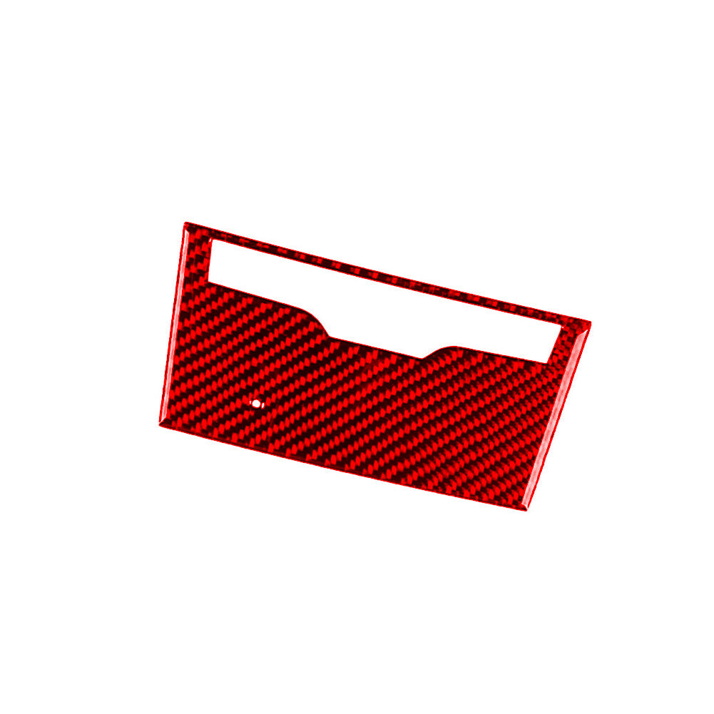 Red Carbon Fiber Below Climate Control Cover Trim for Acura TSX Type B 2009-2014