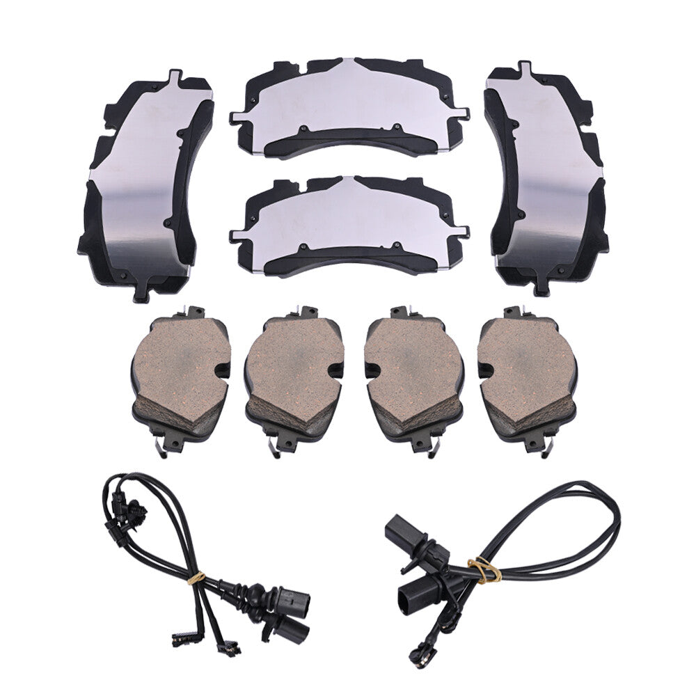 Front Rear Brake Pads Low Dust Premium Fits for Bentley for Bentayga 2017 2018 2019-2023