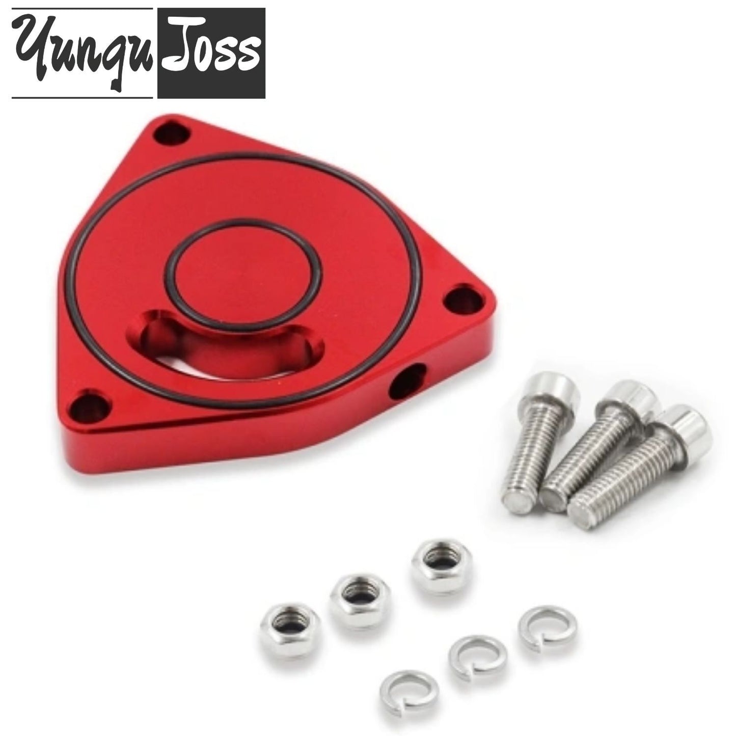 Red Billet Blow Off Valve Adapter Spacer Plate for Honda for Civic 1.5T 2015-2021