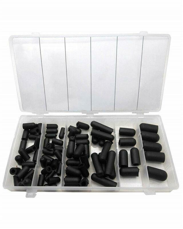 80-piece carburetor vacuum tube hose rubber boot cap sorting kit 5/32-3/8- n