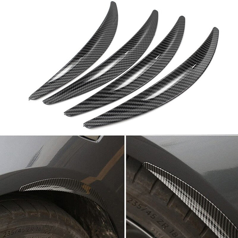 4Pcs/Set Car Wheel Eyebrow Arch Trim Lips Fender Flares Protector Strip Modified
