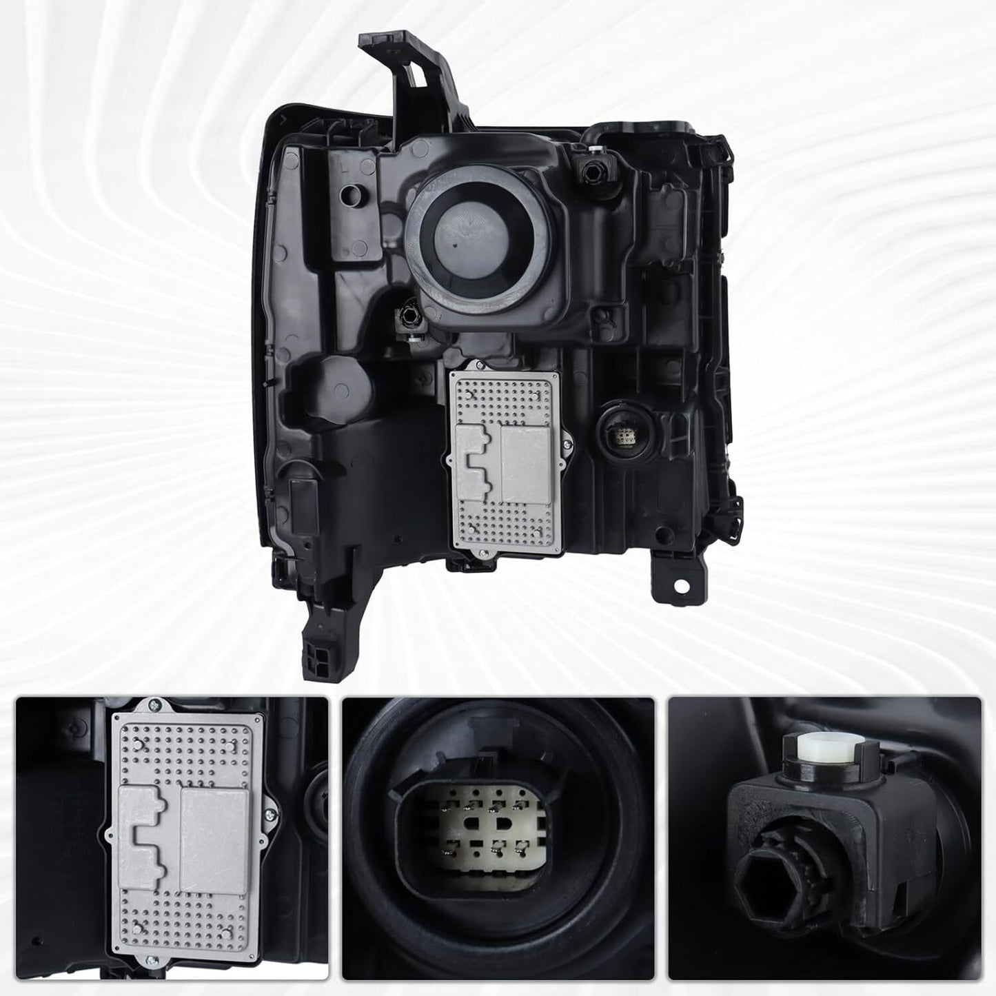 For 2016-2019 Silverado 1500 Full LED DRL Primed Projector Head Light Left Side