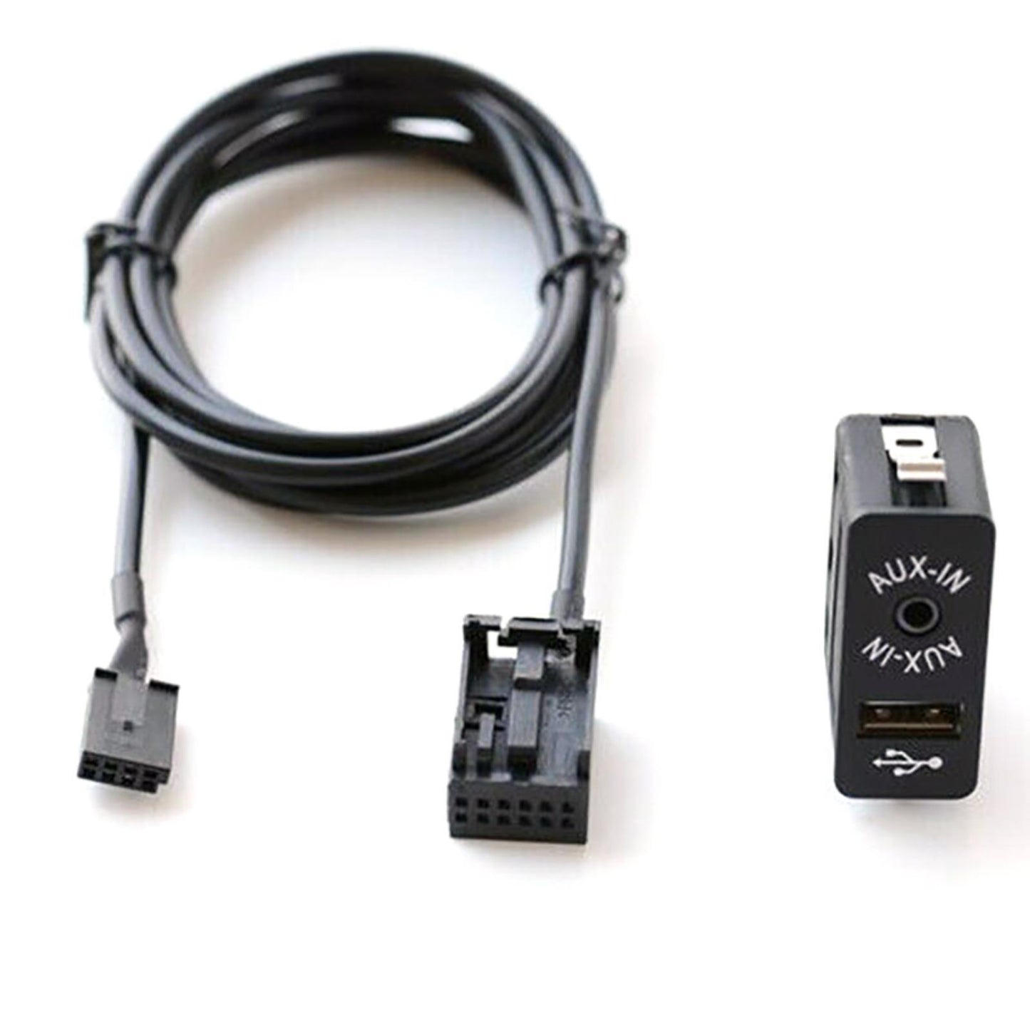 For NAVIGATION AUX Interface AUX USB Dash Audio 12Pin Cable for BMW E39 E53 X5