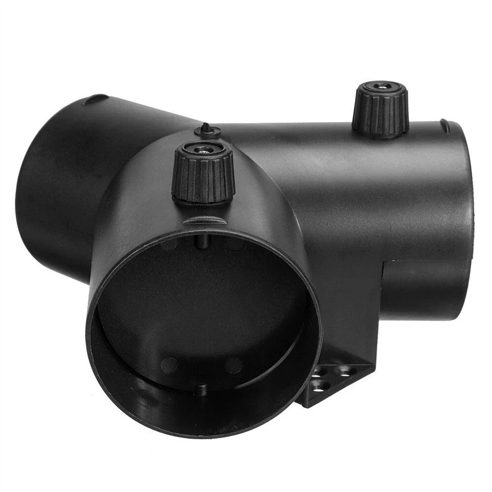 75mm Y Branch Outlet Connector Air Outlet Vent Hose W/ Regulator Flap Valve Q