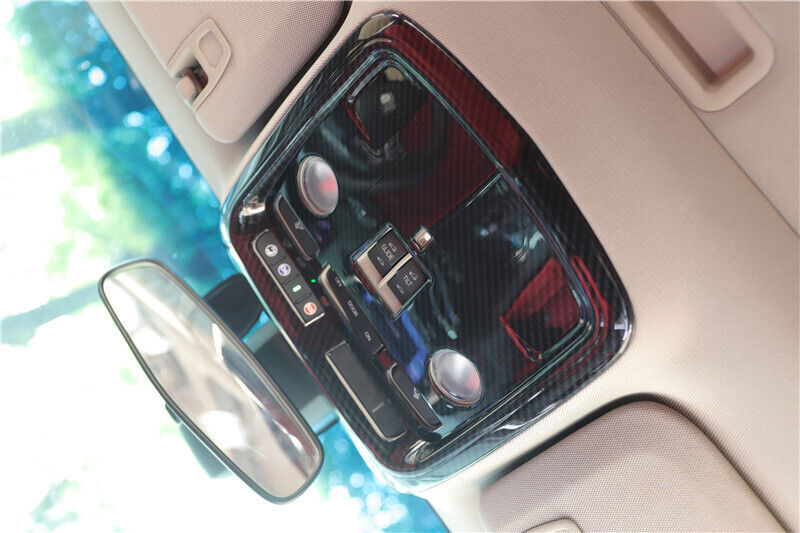 for Cadillac ATSL 14-17 ABS Carbon Fiber Roof Reading Light Frame Cover Trim 1P