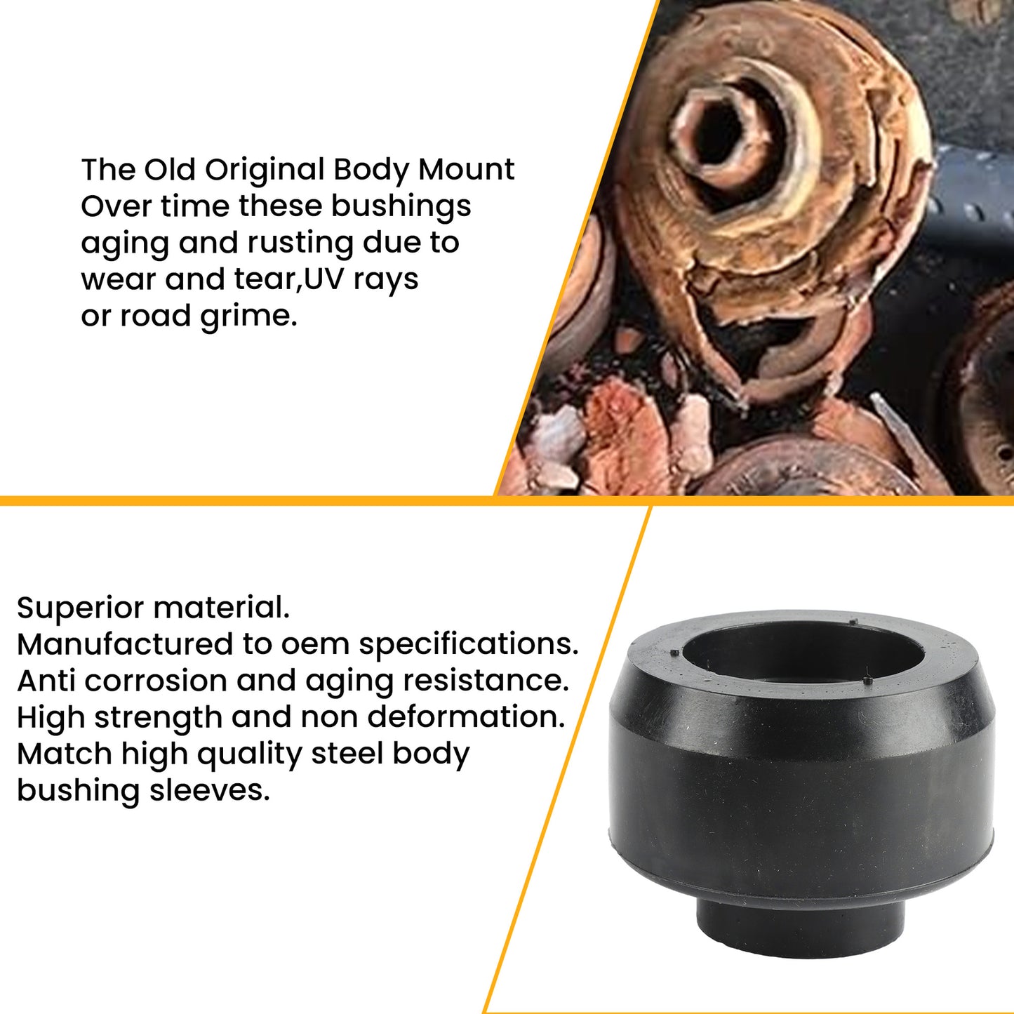 7-141 Body and Cab Mount Bushing Kit for Chevy Silverado for Sierra 2/4WD 1999-2014 Q