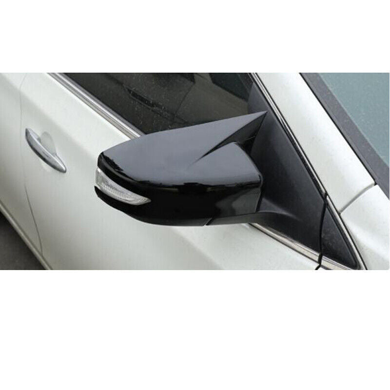 Fit for Nissan Maxima 2016-2018 2020 Glossy Black Rear View Mirror Cover Trim