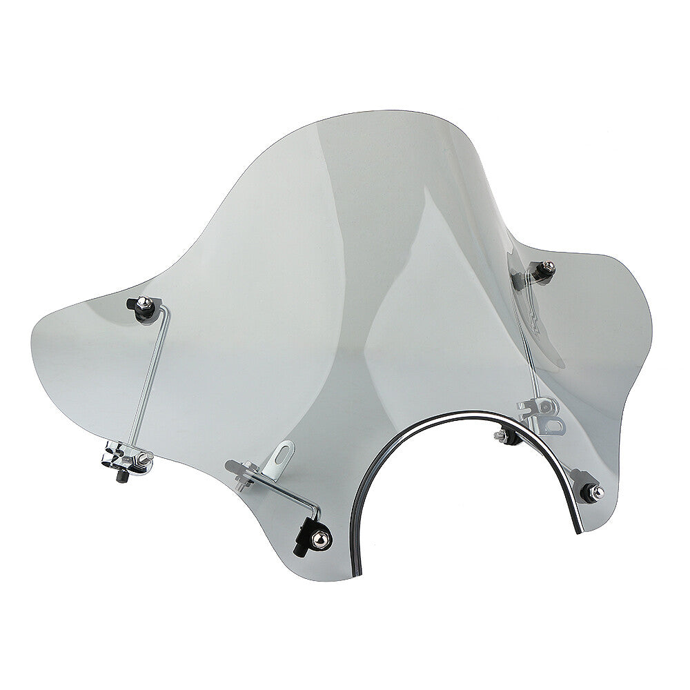 Universal motorcycle windshield windshield bracket smoked plastic suitable for Harley-Davidson