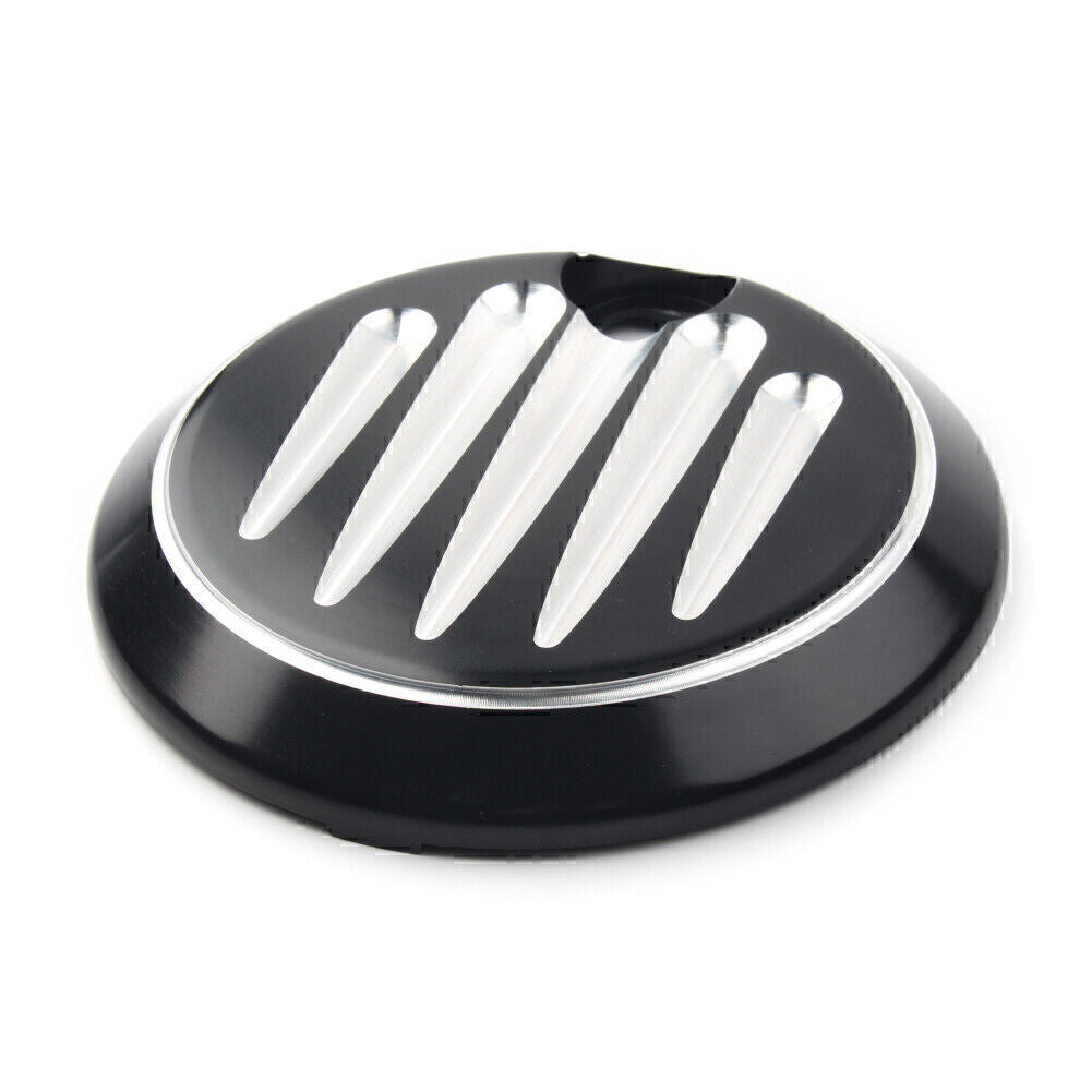 CNC Shallow Cut Fuel Tank Console Cover Cap for Harley Touring 1992-2007 Black Q