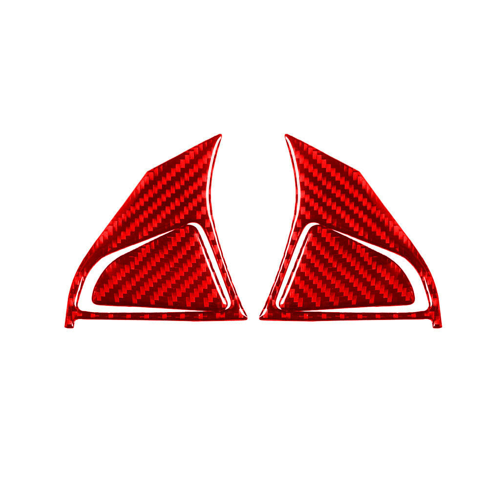 Red Carbon Fiber Watercup Panel Holder Cover Trim for Jeep for Wrangler JK 2011-2017 v